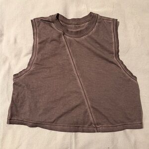 Lululemon athletica acid wash grey Women's Top